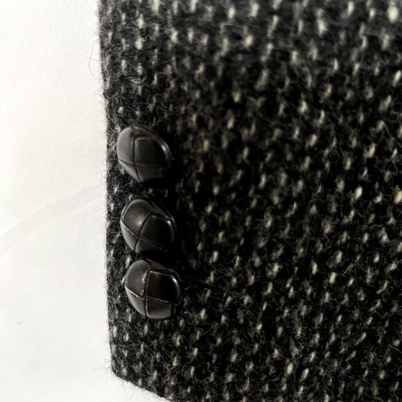 Paco Rabanne Mens 100% Wool Tweed 42R Gray Sport Coat Blazer Jacket Structured - Picture 10 of 13